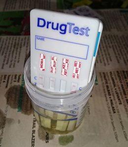 Drug testing material