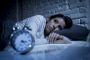 Woman with insomnia